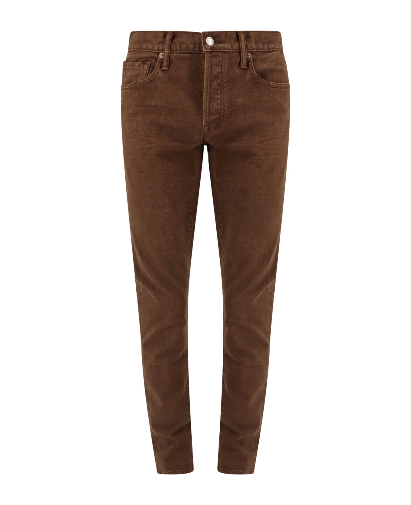 Tom Ford Brown Stretch Denim Jeans - Brown