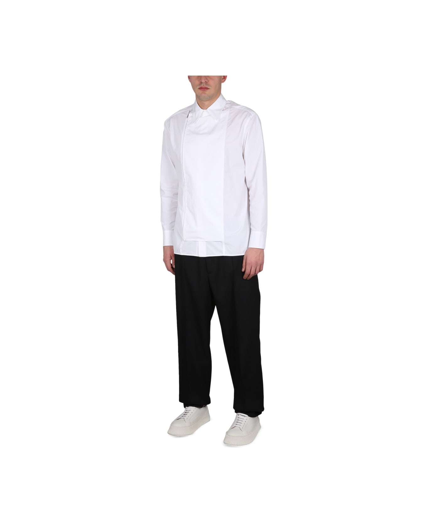 Jil Sander Zippered Shirt - IVORY