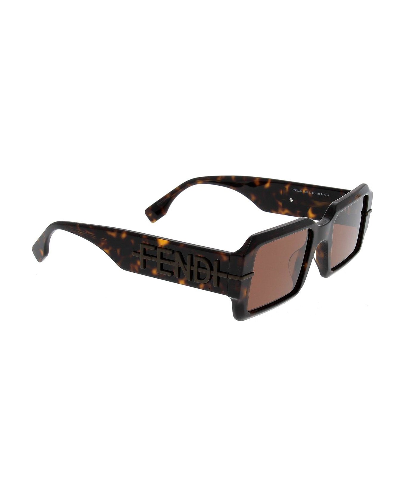 Fendi Eyewear Rectangle Frame Sunglasses - 52e