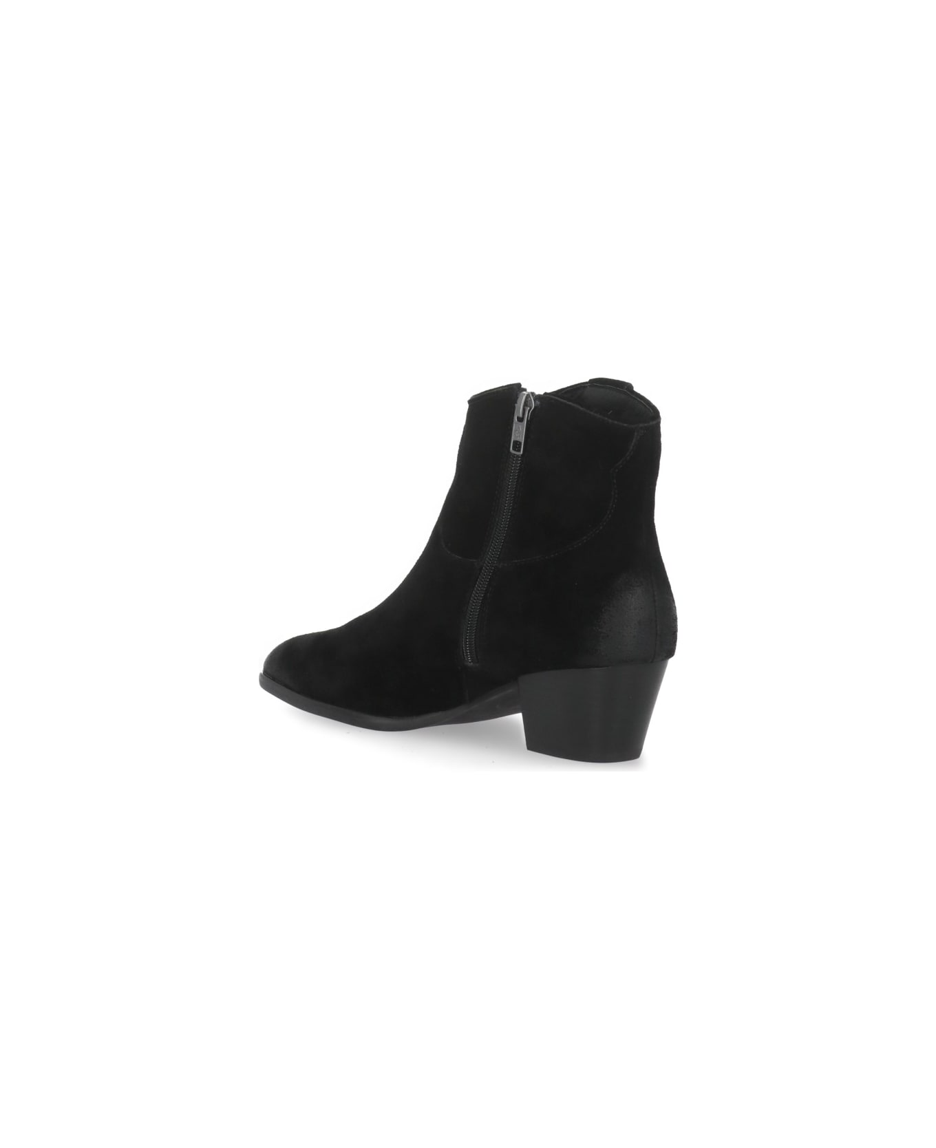 Ash Fame Ankle Boots - Black