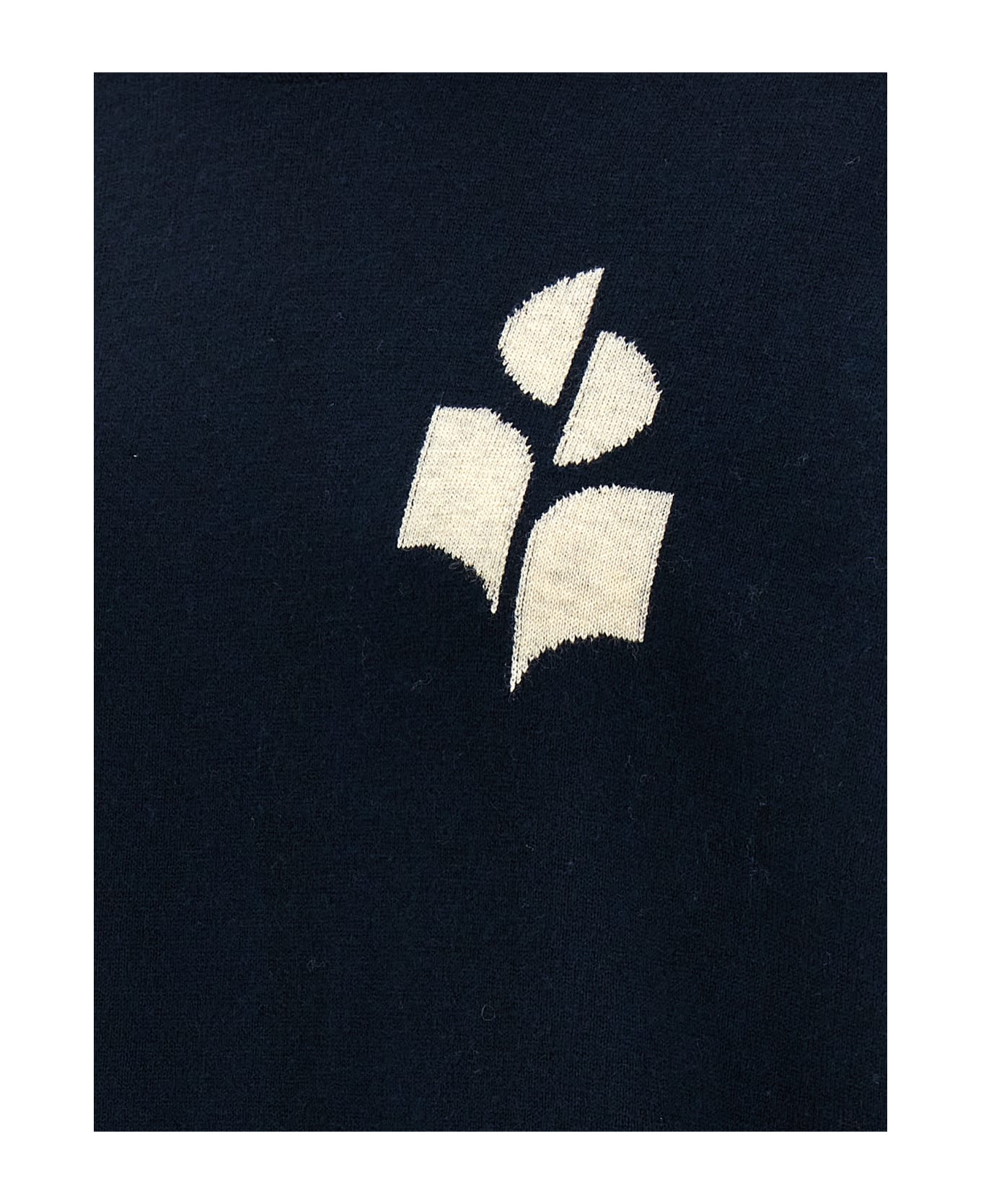 Marant Étoile Marisans Sweater With Logo Intarsia - blue フリース