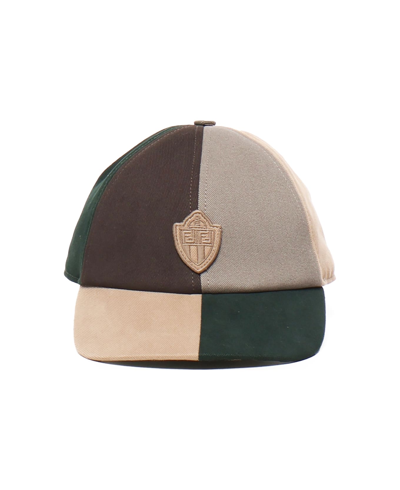 Fendi Cotton Baseball Cap With Logo - MultiColour