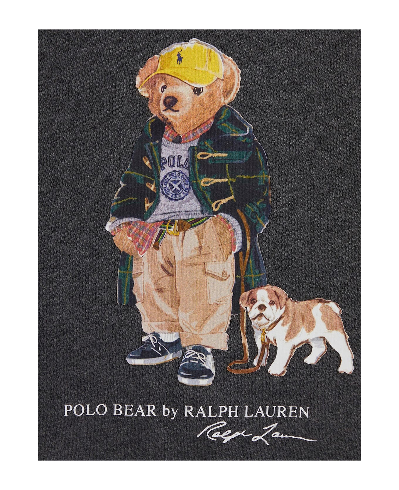 Polo Ralph Lauren Cotton T-shirt With Polo Bear Print - Grey