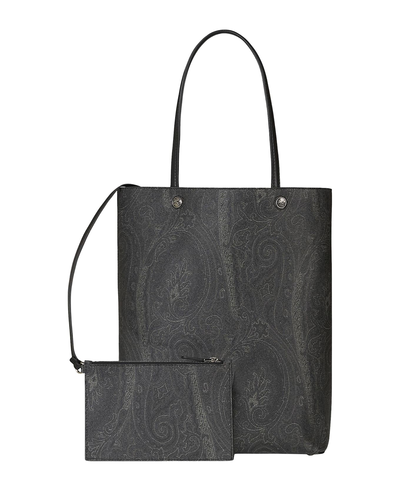 Etro Paisley Medium Tote - Black