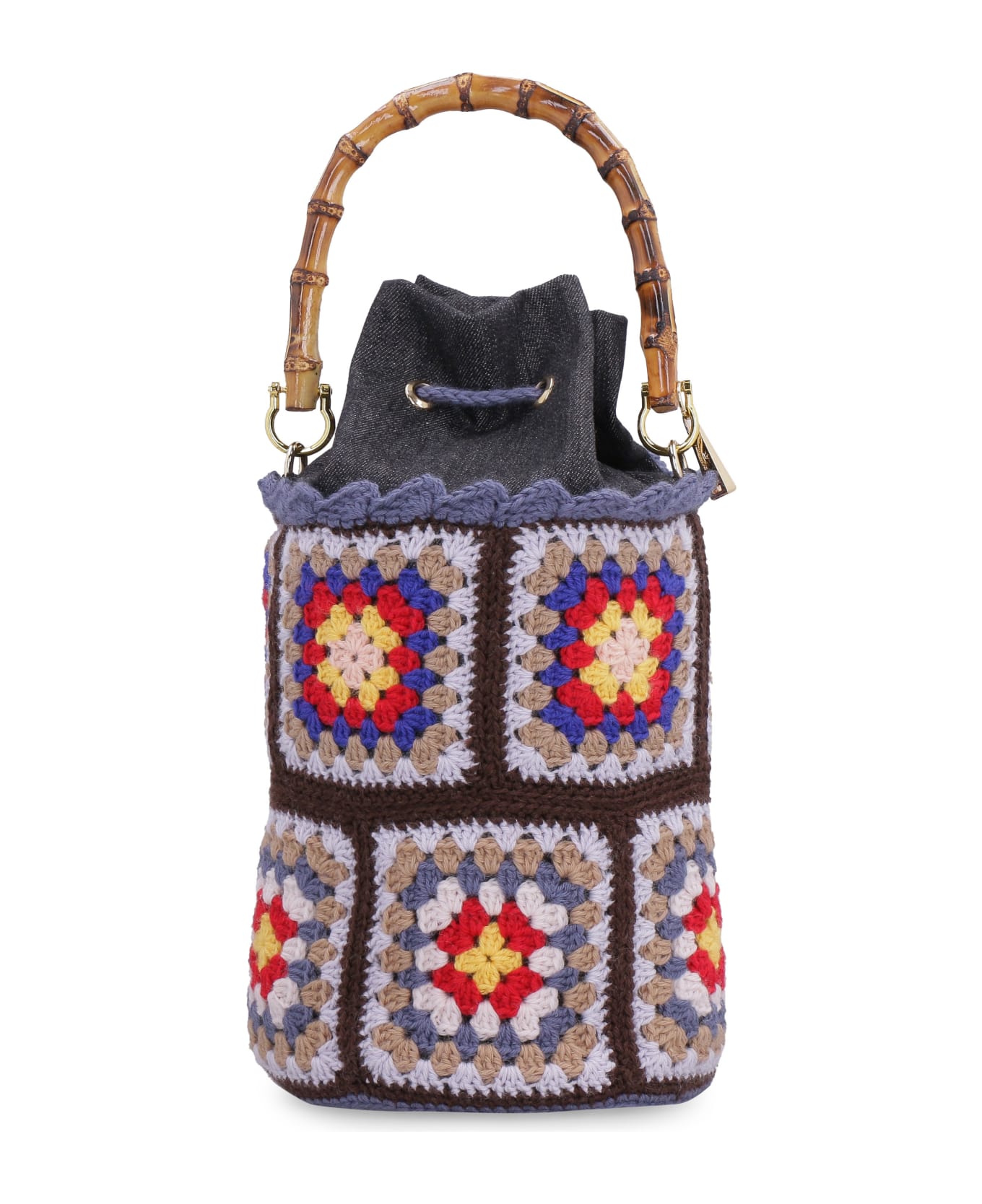LaMilanesa Crochet Bucket Bag - Multicolor