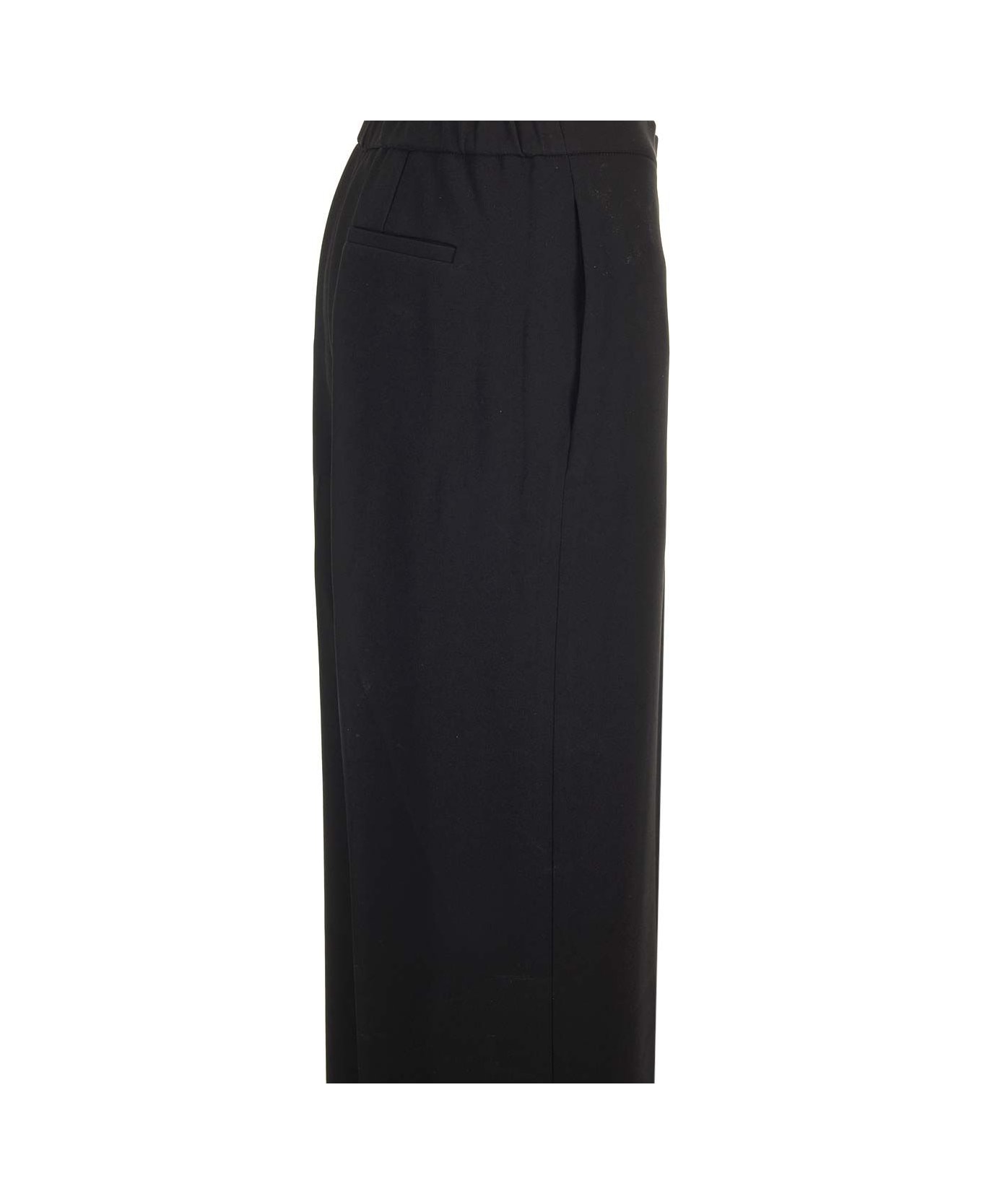 Theory Fluid Crepe Trousers - Black