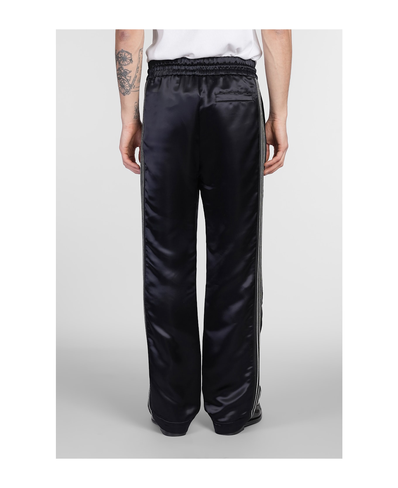 Pants In Black Viscose - Thumbnail 4