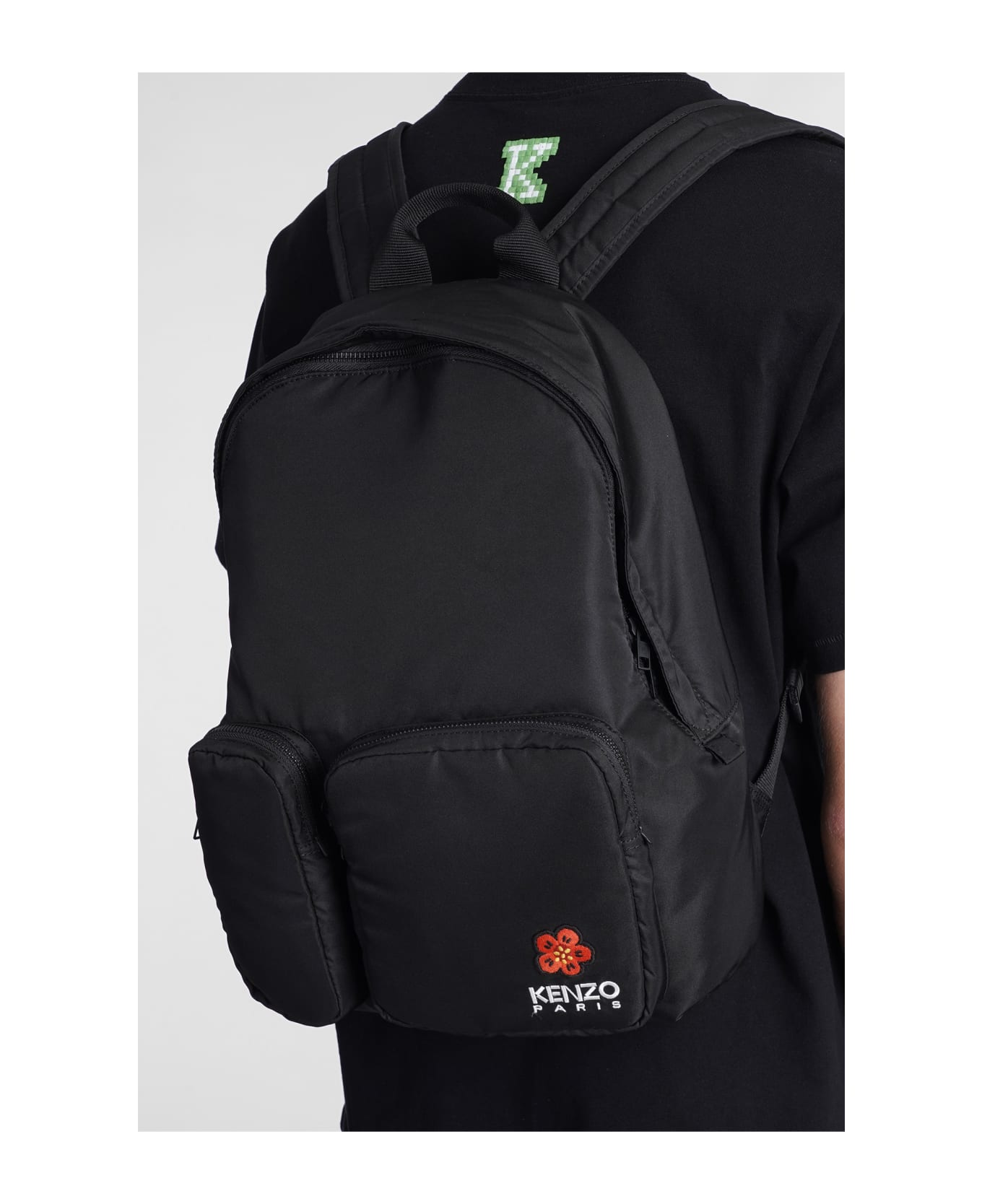 Kenzo Backpack In Black Synthetic Fibers - black