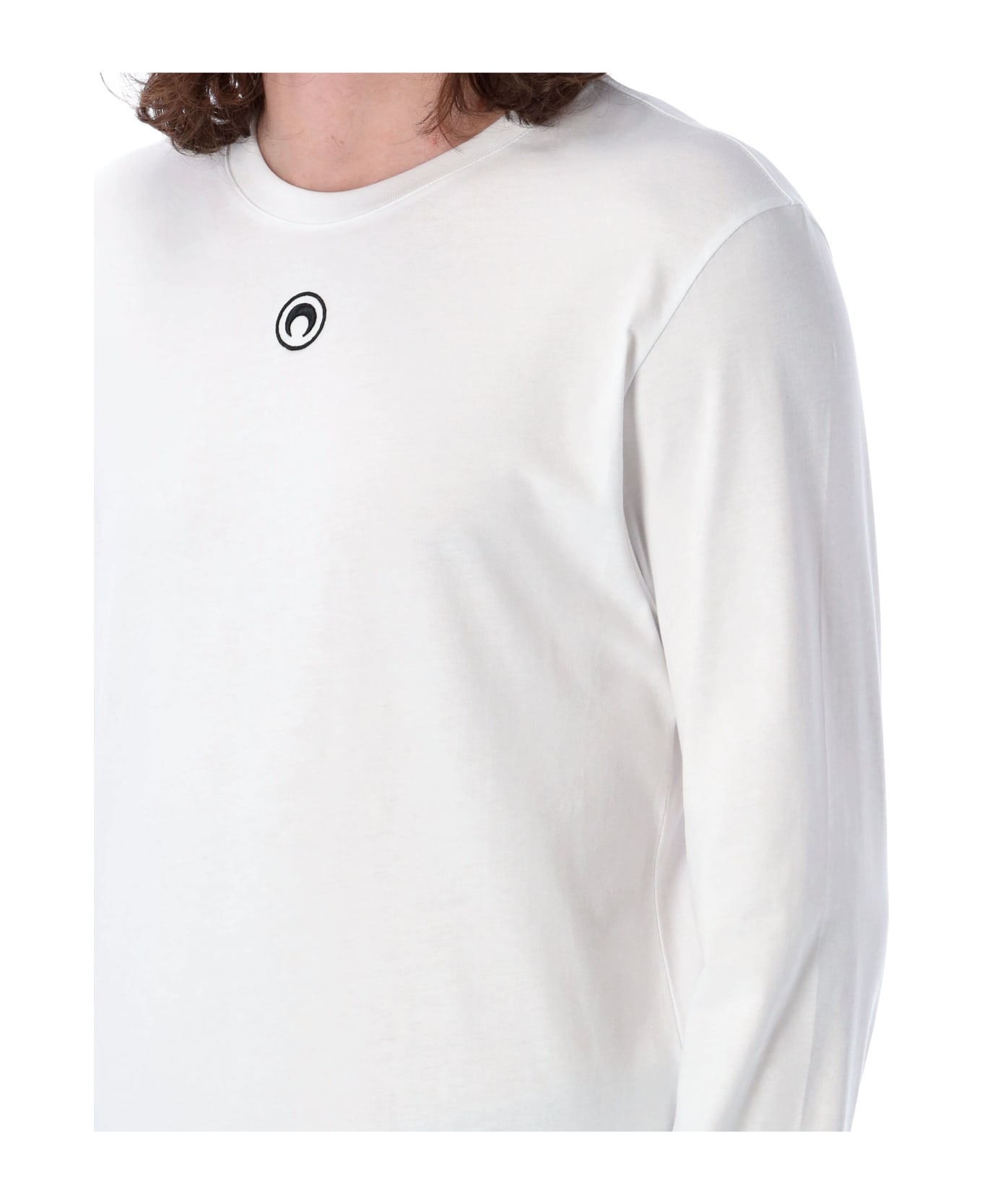 Marine Serre Organic Cotton Jersey Plain T-shirt - WHITE シャツ
