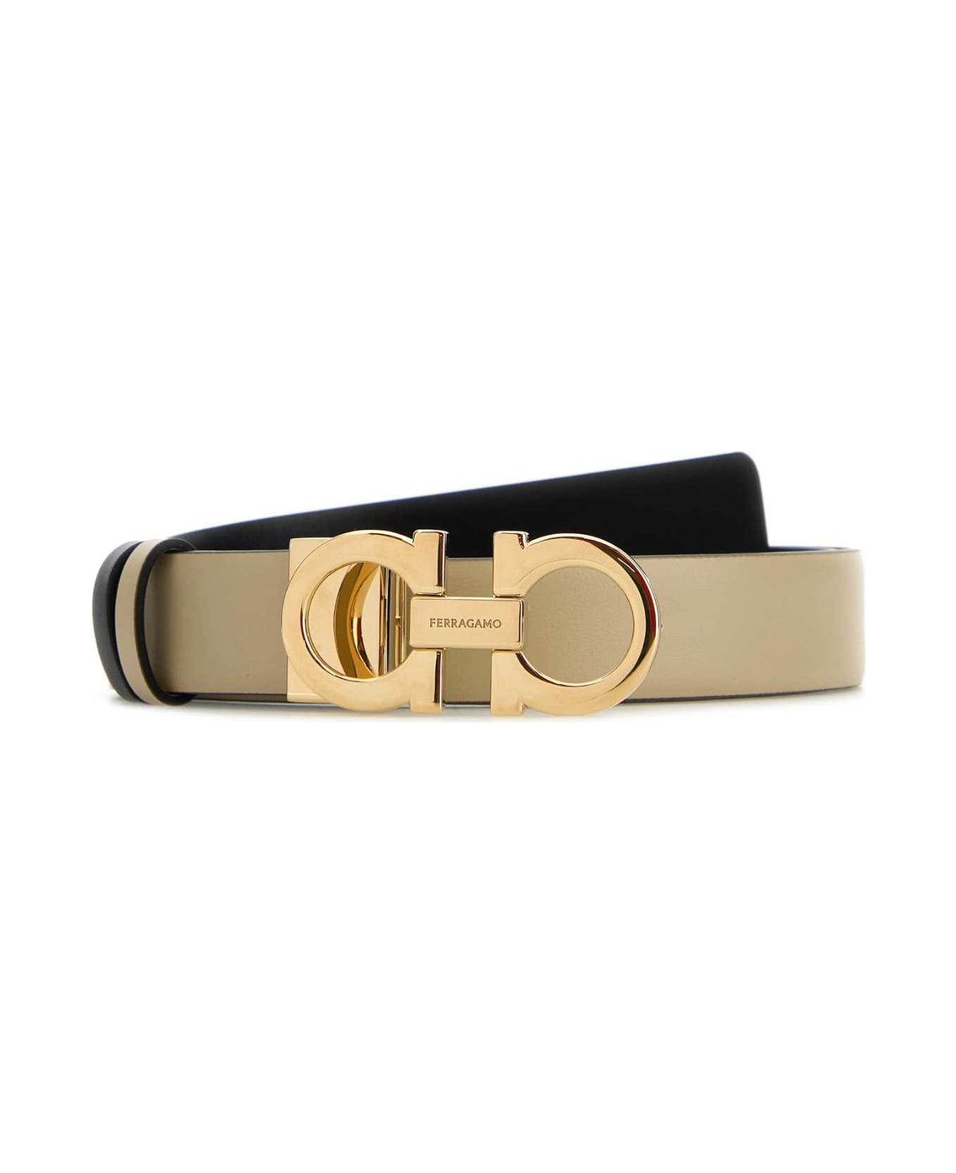 Ferragamo Black Leather Reversible Belt | italist