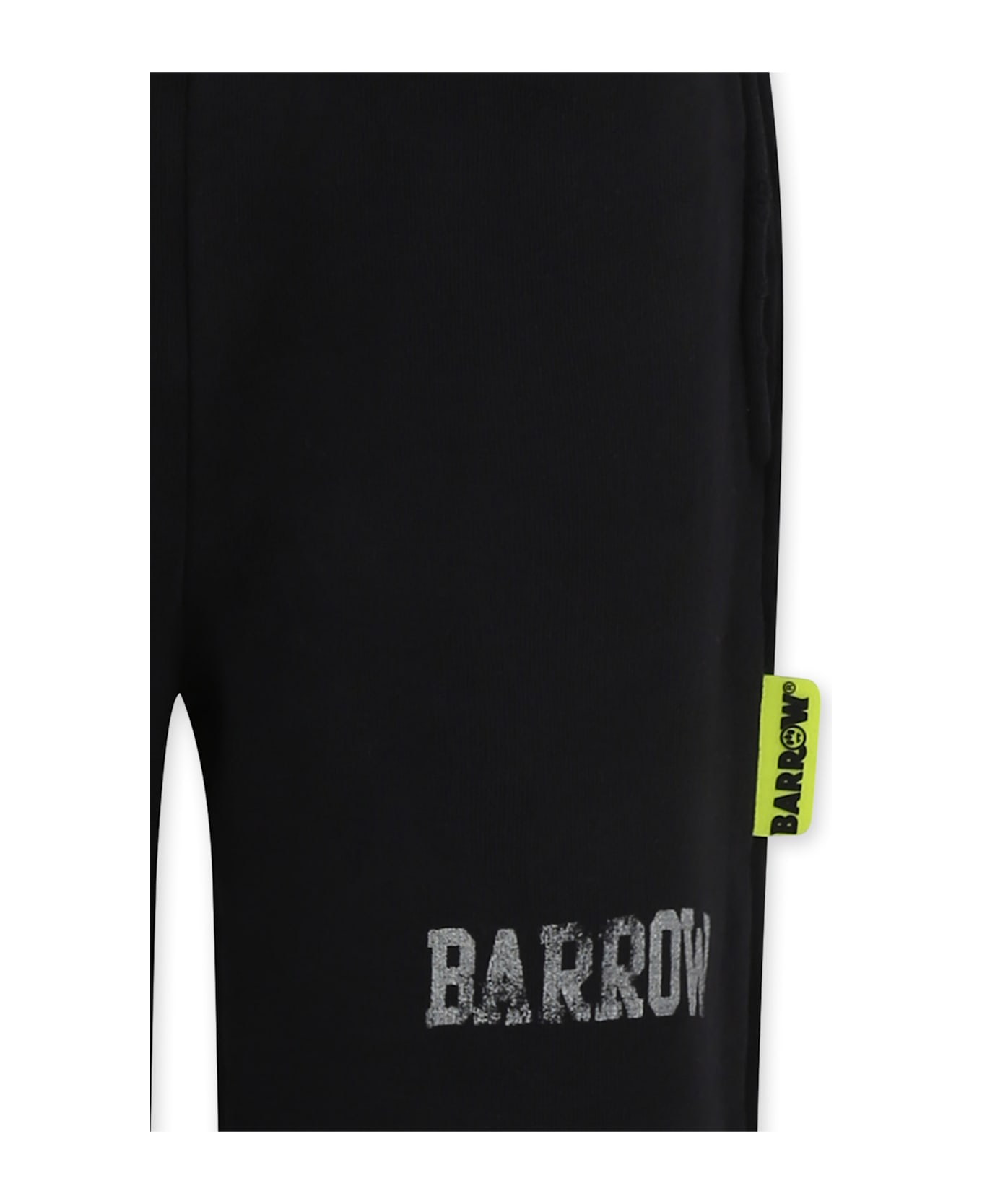 Barrow Black Trousers For Kids With Logo And Smiley - Black