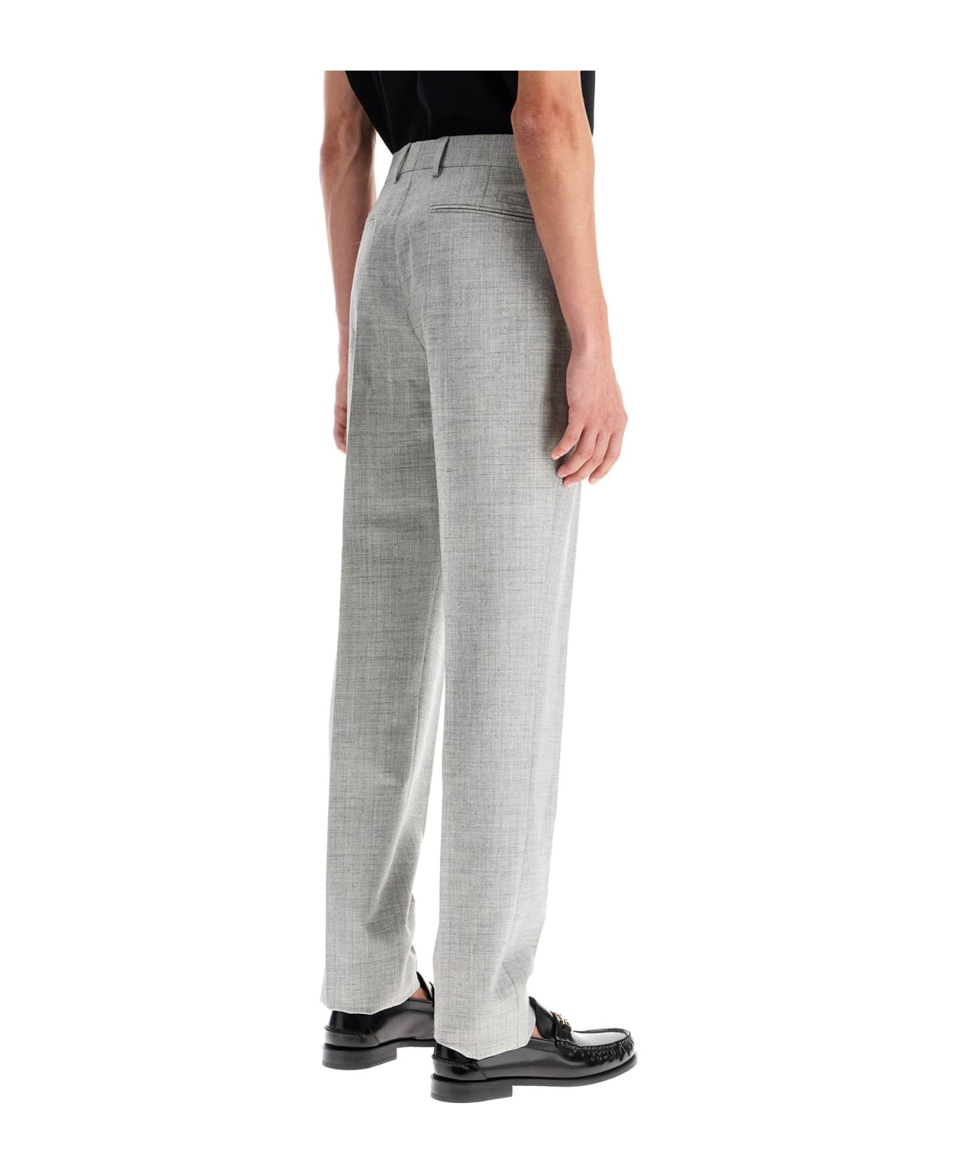 Versace Tailoring Cigarette Pants - CONCRETE MELANGE (Grey)
