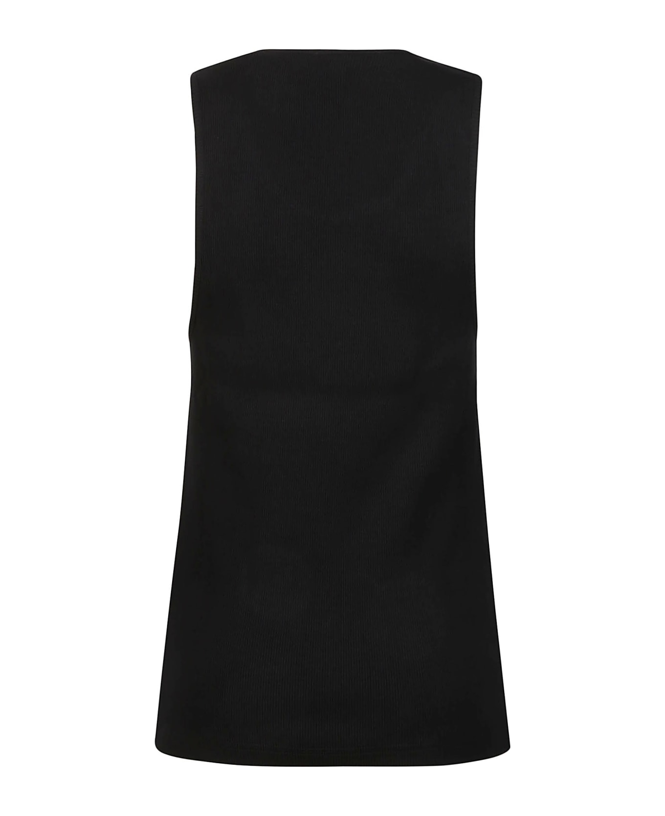 J.W. Anderson Anchor Embroidery Tank Top - Black