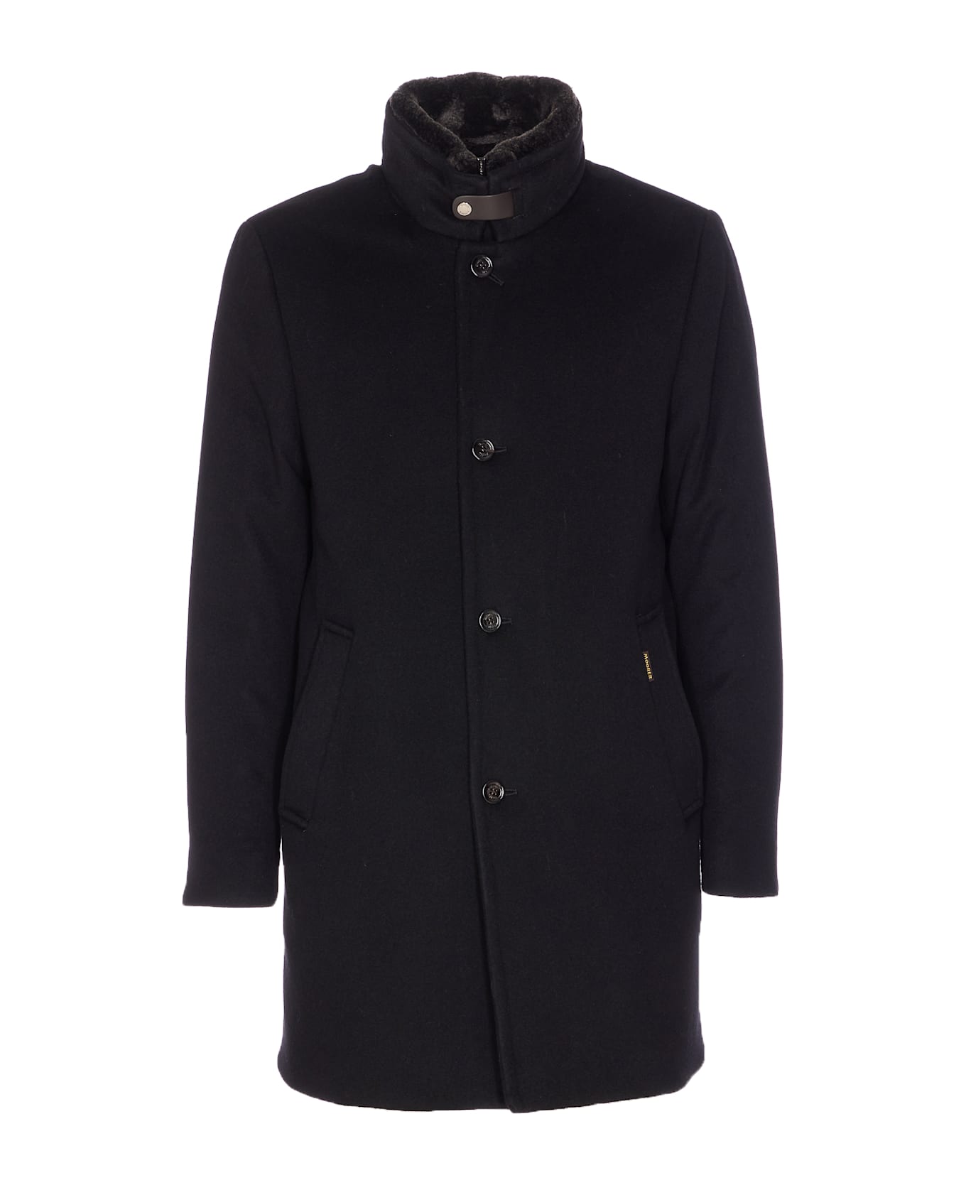 Moorer Bondfur Coat - Black