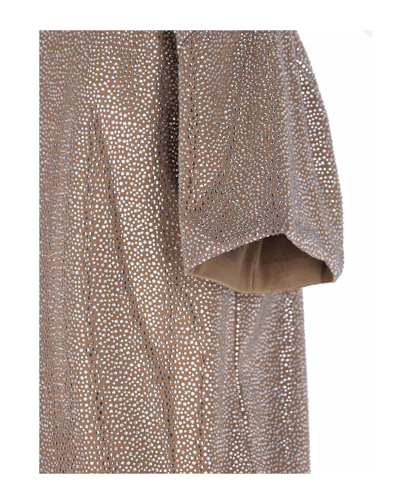 Giuseppe di Morabito Rhinestone Mini Dress - Brown