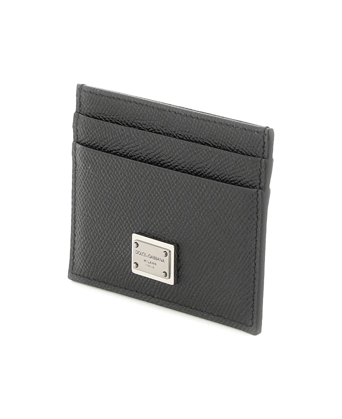 Dolce & Gabbana Leather Card Holder - black