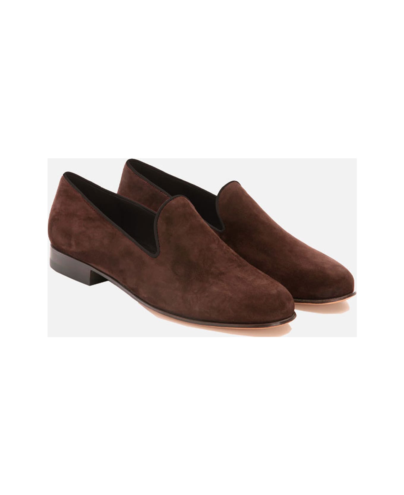 CB Made in Italy Suede Flats Positano - Brown