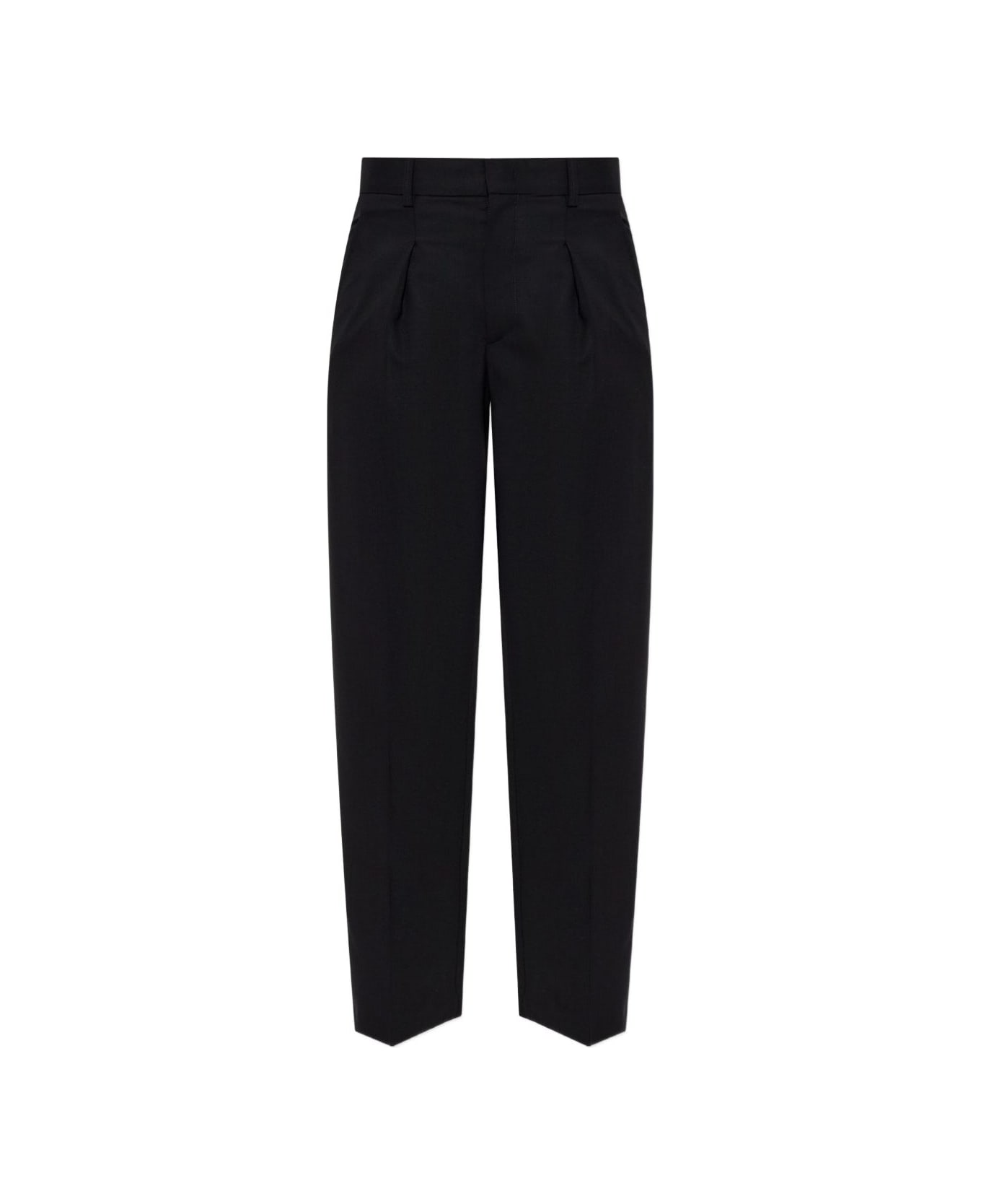 Isabel Marant Straight-leg Virgin Wool Blend Trousers - Black