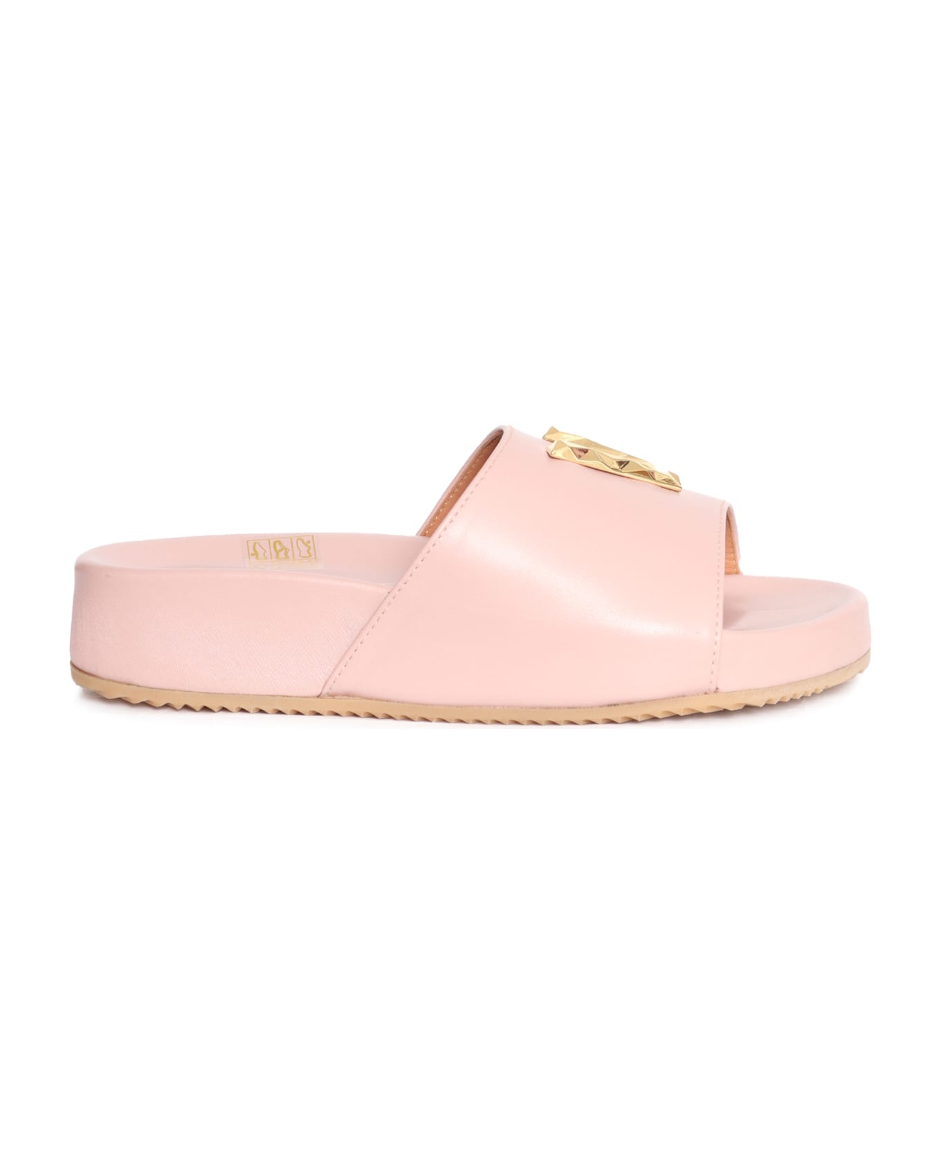 Via Roma 15 Jewel Pink Slippers - PINK