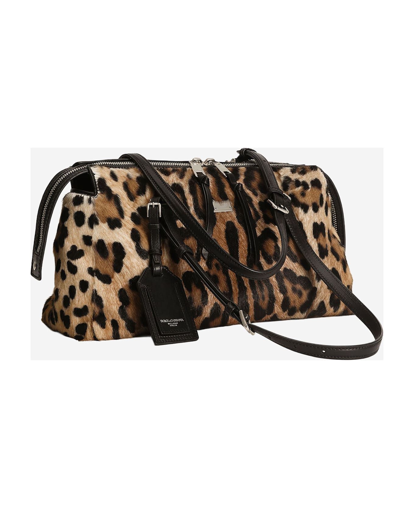Dolce 
Gabbana Vittoria Pony Skin Bag - Brown