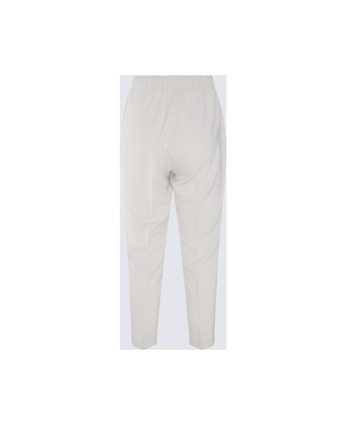 Antonelli White Cotton Pants - White ボトムス