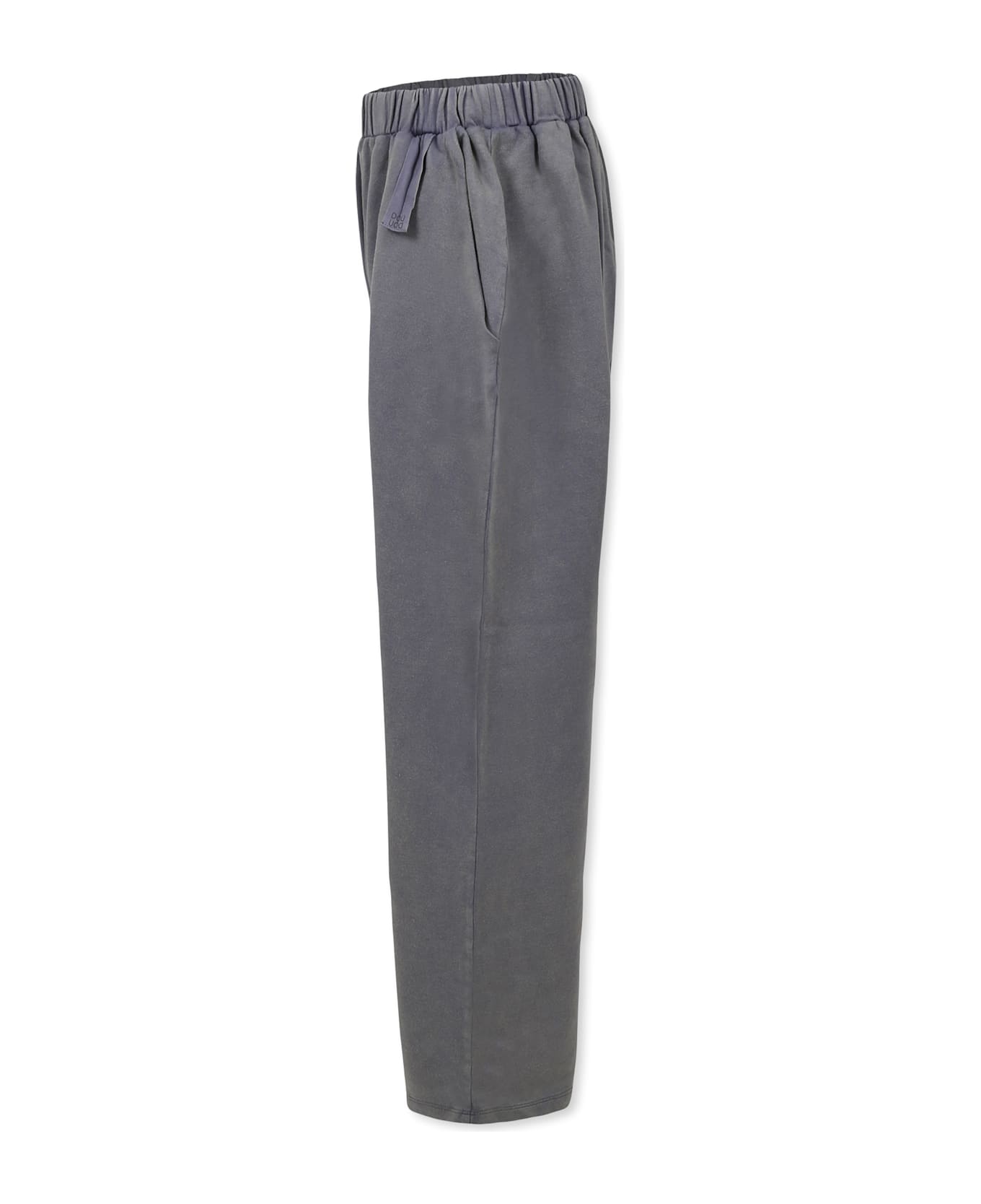 Douuod Grey Trousers For Girl With Logo - Grey