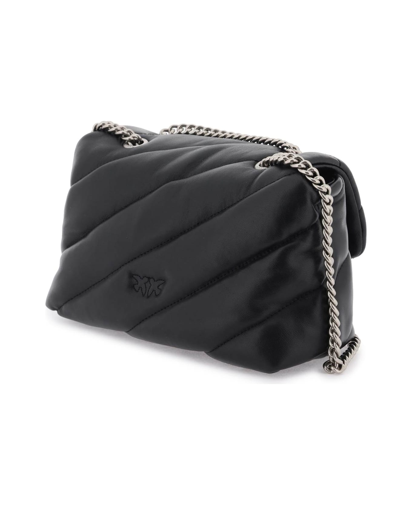 Pinko Love Mini Puff Shoulder Bag - Nero/old Silver