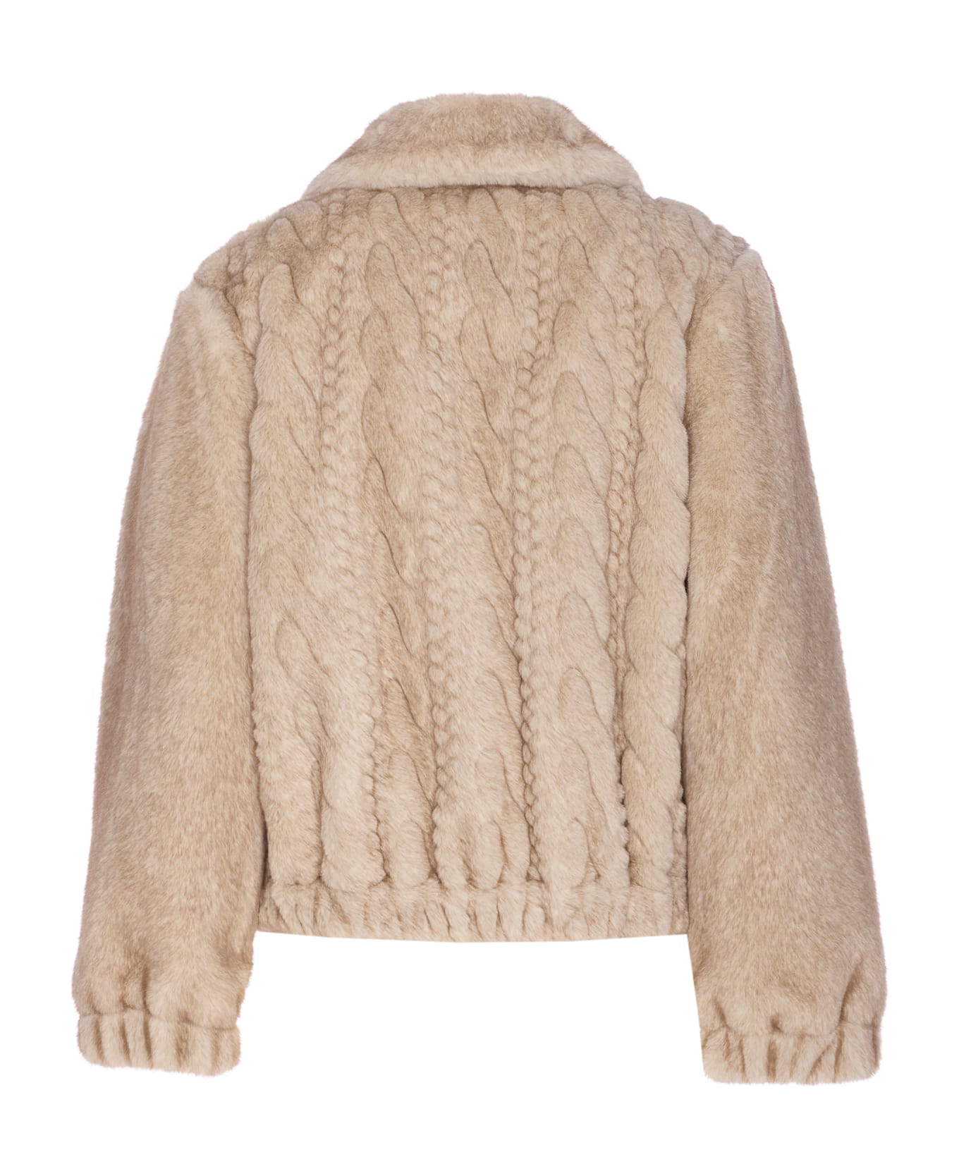 Liu-Jo Faux Fur Jacket - Beige