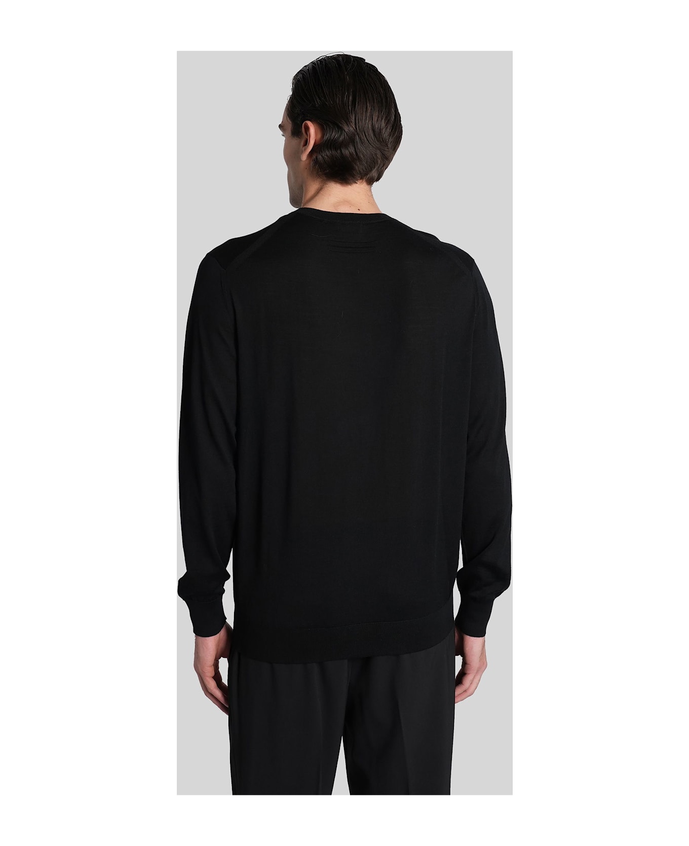 Zegna Knitwear In Black Wool - black