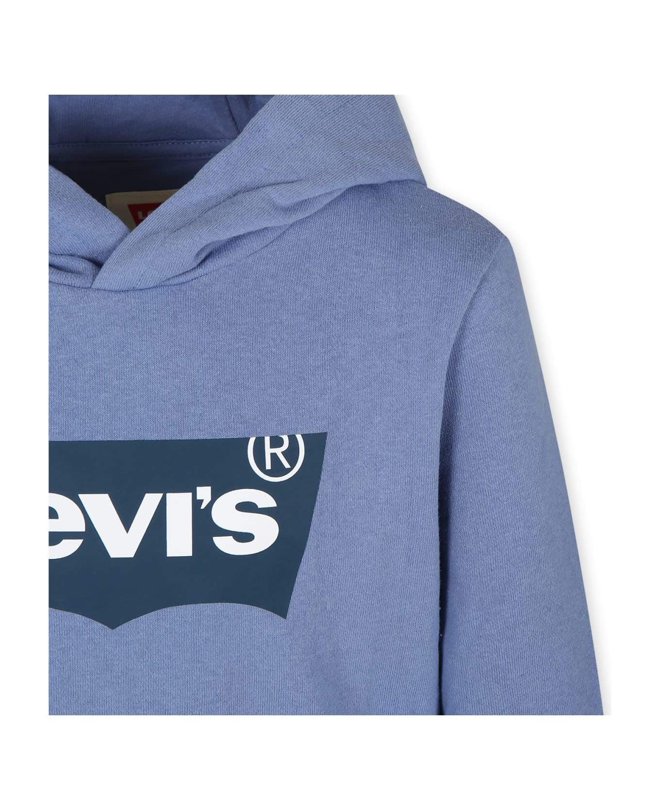 Levi's Light Blue Sweatshirt For Boy With White Logo - Blue