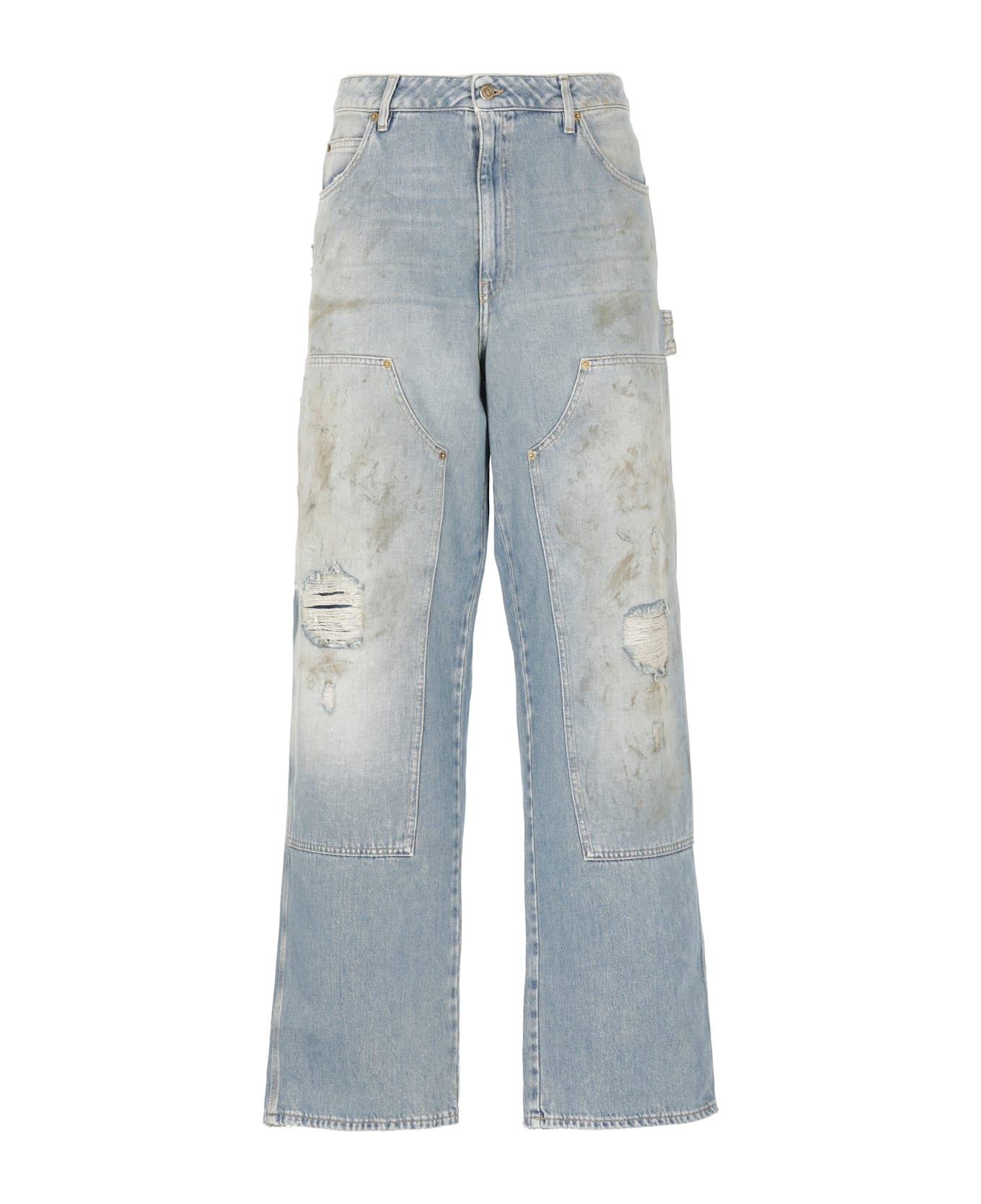 Golden Goose Cotton Jeans - Light Blue