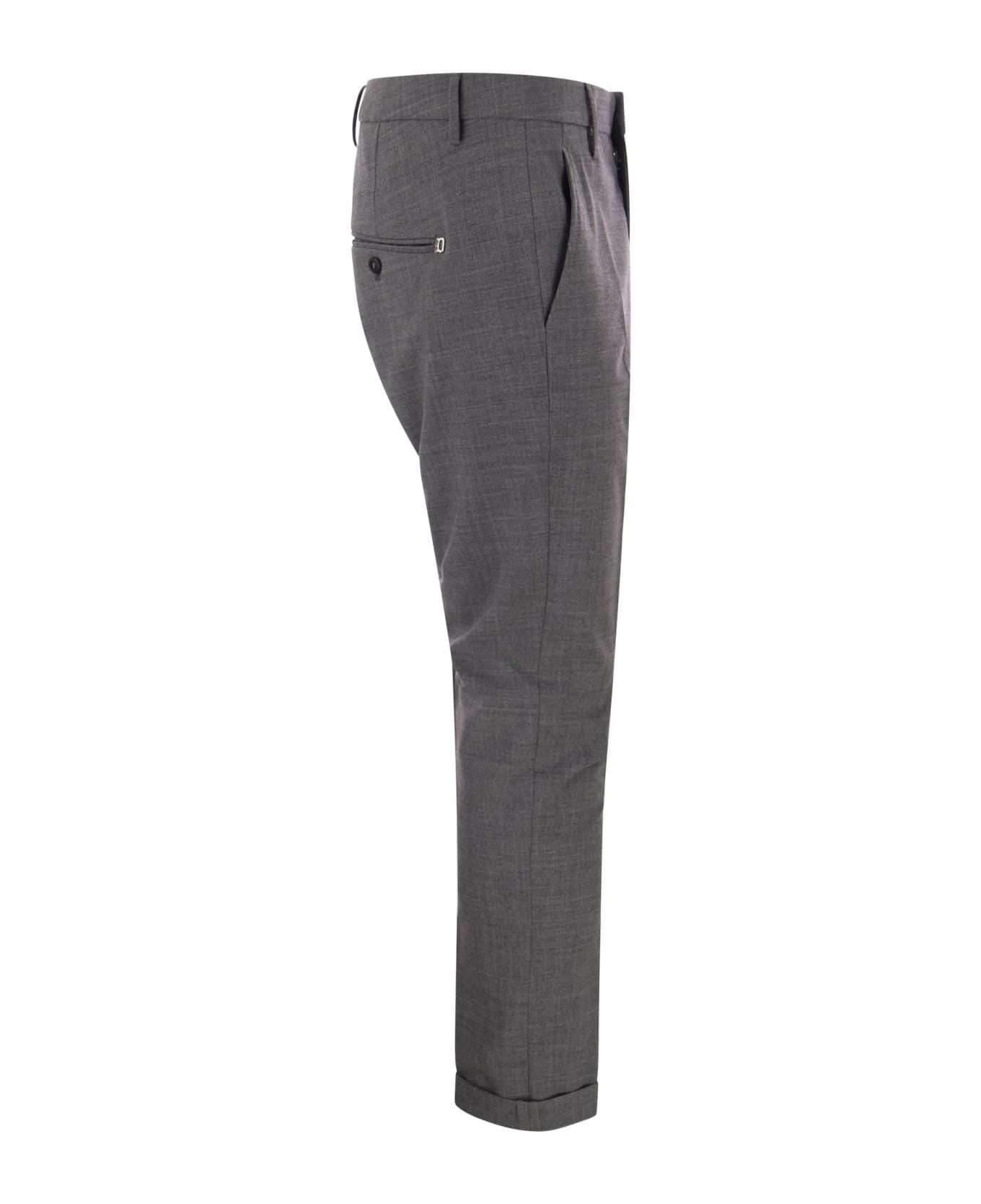 Dondup Gaubert - Wool-blend Trousers - Grey