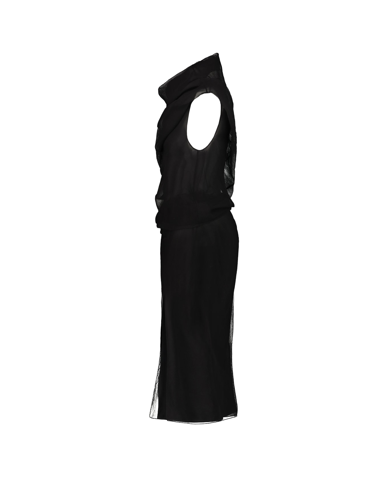 Khaite 
jeanty
 Black Silk Dress - Black