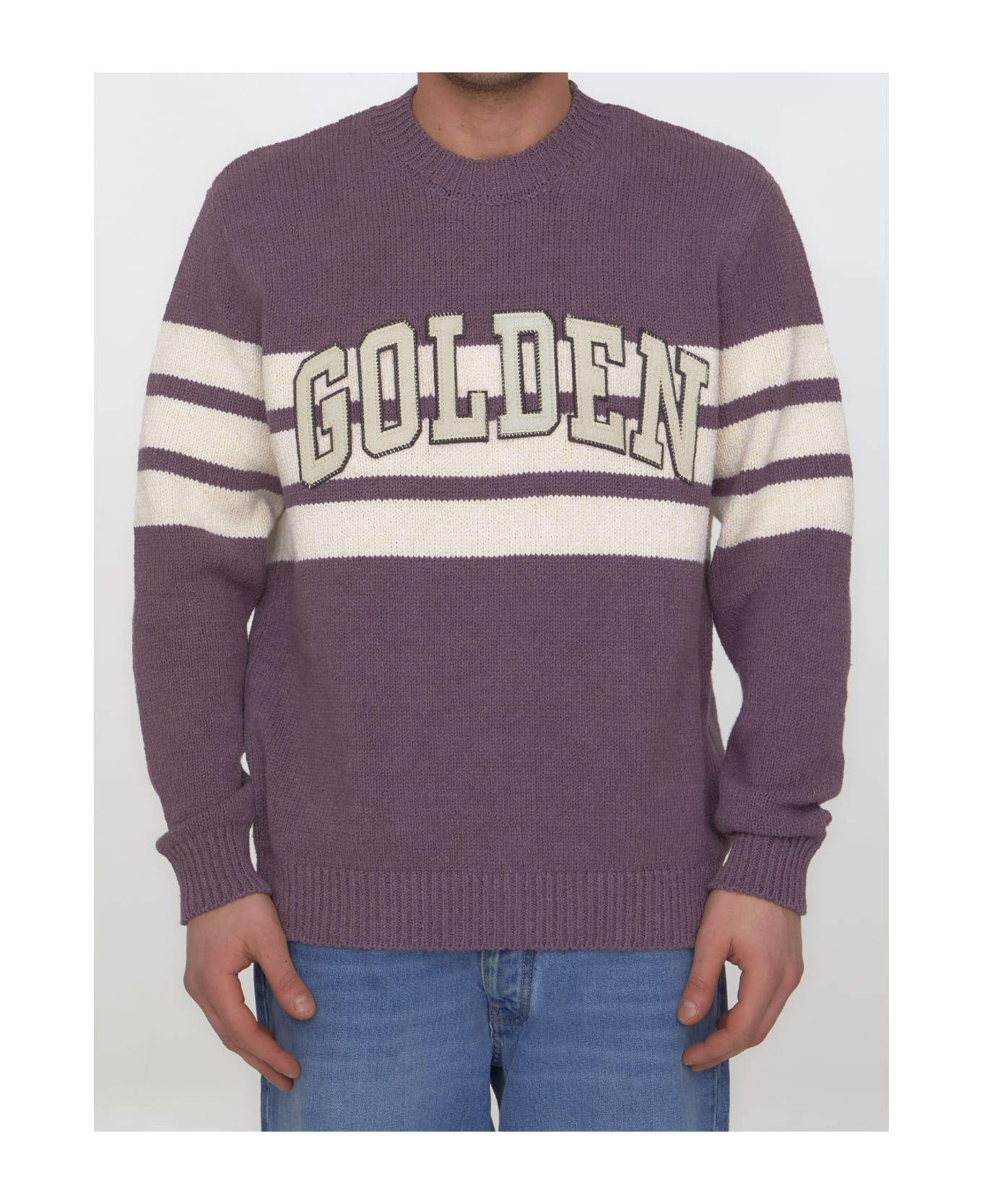 Golden Goose Journey College Sweater - Purple