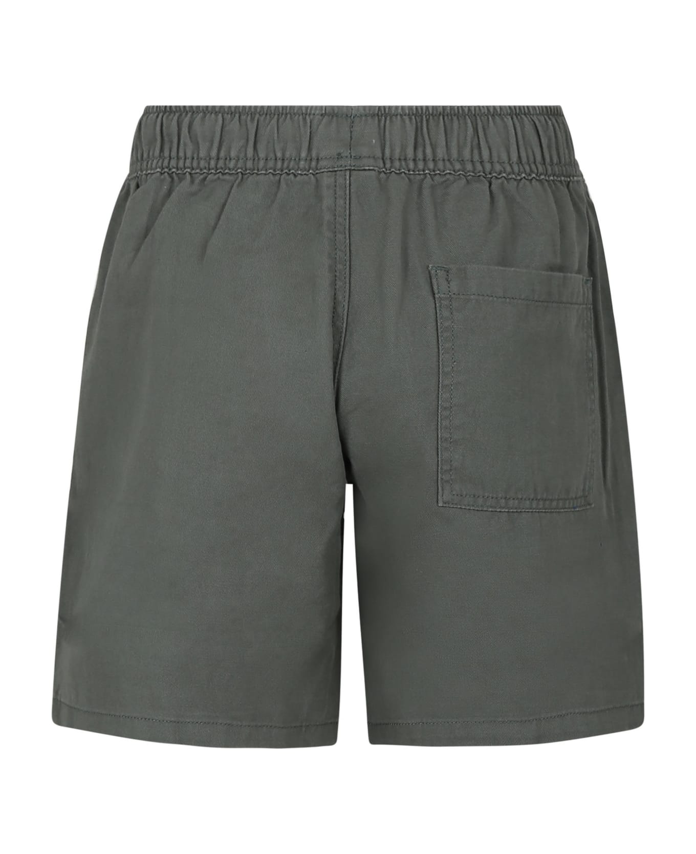 Petit Bateau Green Shorts For Boy - Green