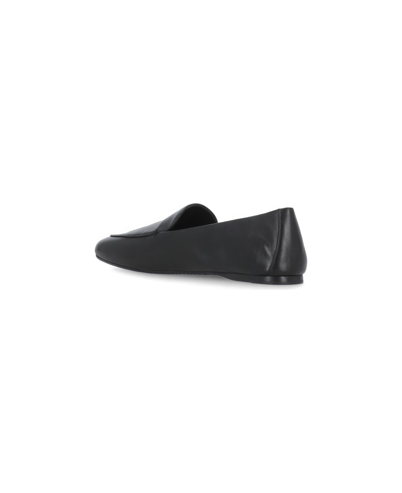 Khaite Leather Loafers - Black