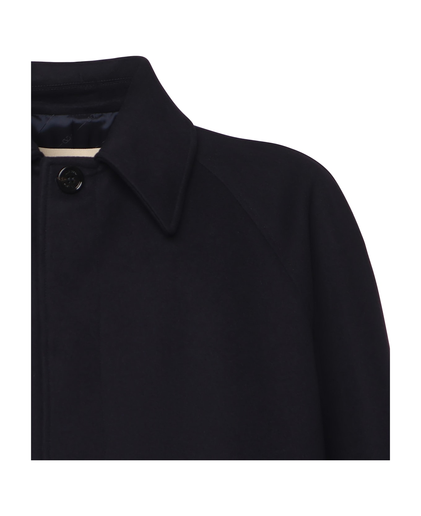 Valentino Garavani Single-breasted Wool And Cashmere Coat - Night