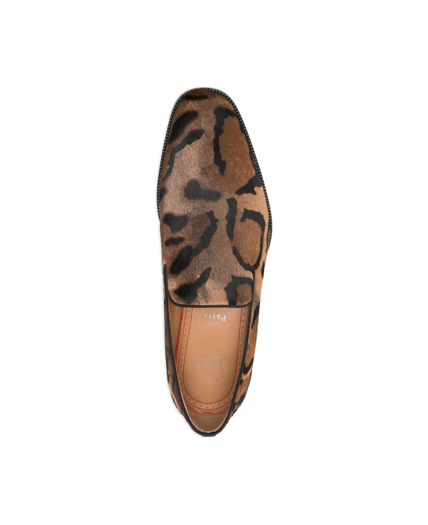 Christian Louboutin Danny Leather Loafers - Brown