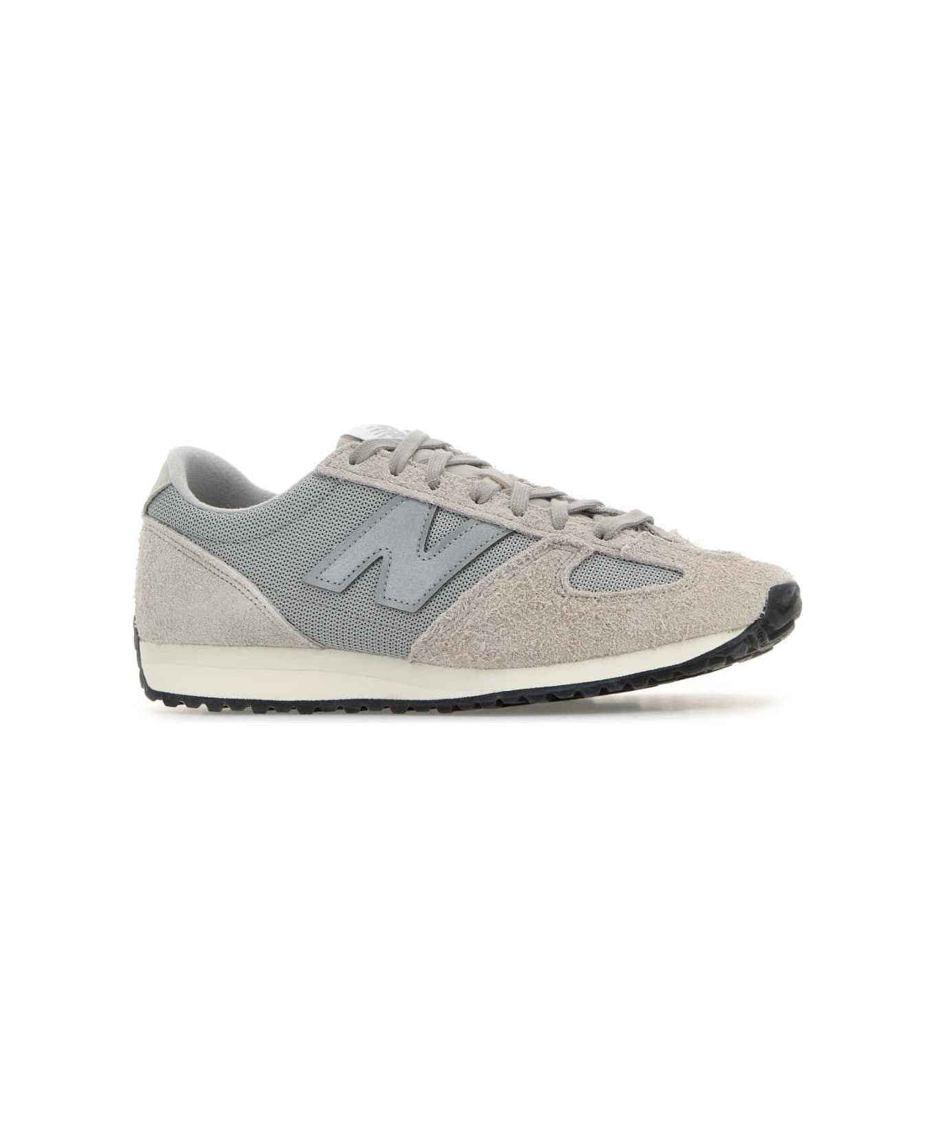 Junya Watanabe Grey Suede And Mesh Junya Watanabe X New Balance Sneakers - GRAY