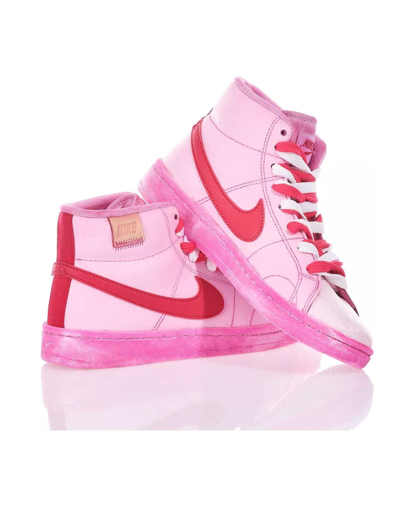 Mimanera Nike Pink Plastic High Custom スニーカー