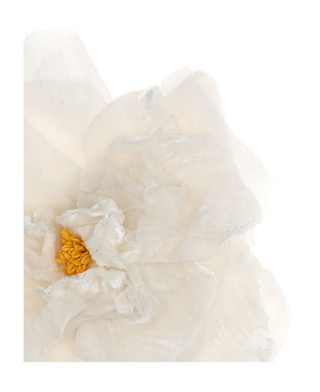 Dolce & Gabbana Flower Brooch - White