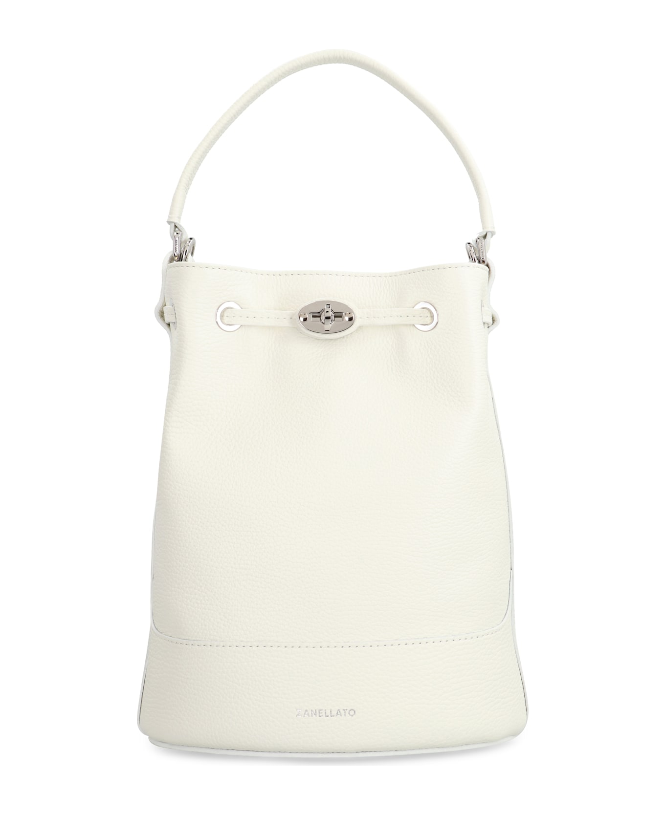 Zanellato Monda S Leather Bucket Bag - White