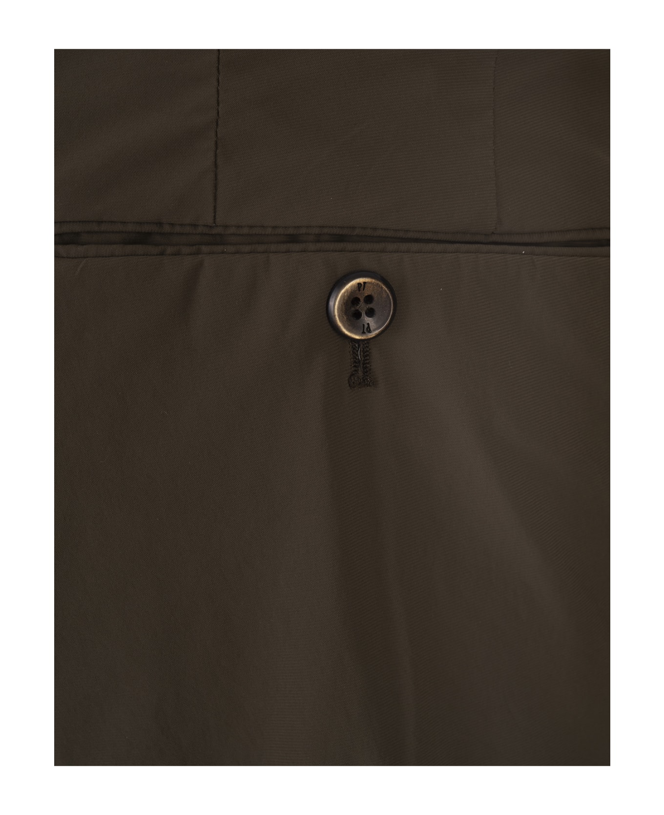 PT Torino Brown Stretch Cotton Shorts - Brown