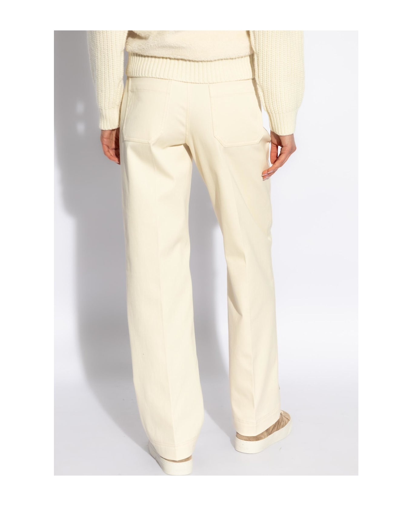 Moncler Cotton Pants - BEIGE