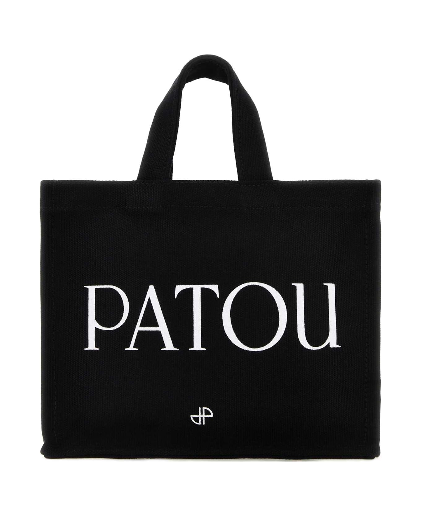 Patou Black Cotton Shopping Bag - 999B トートバッグ