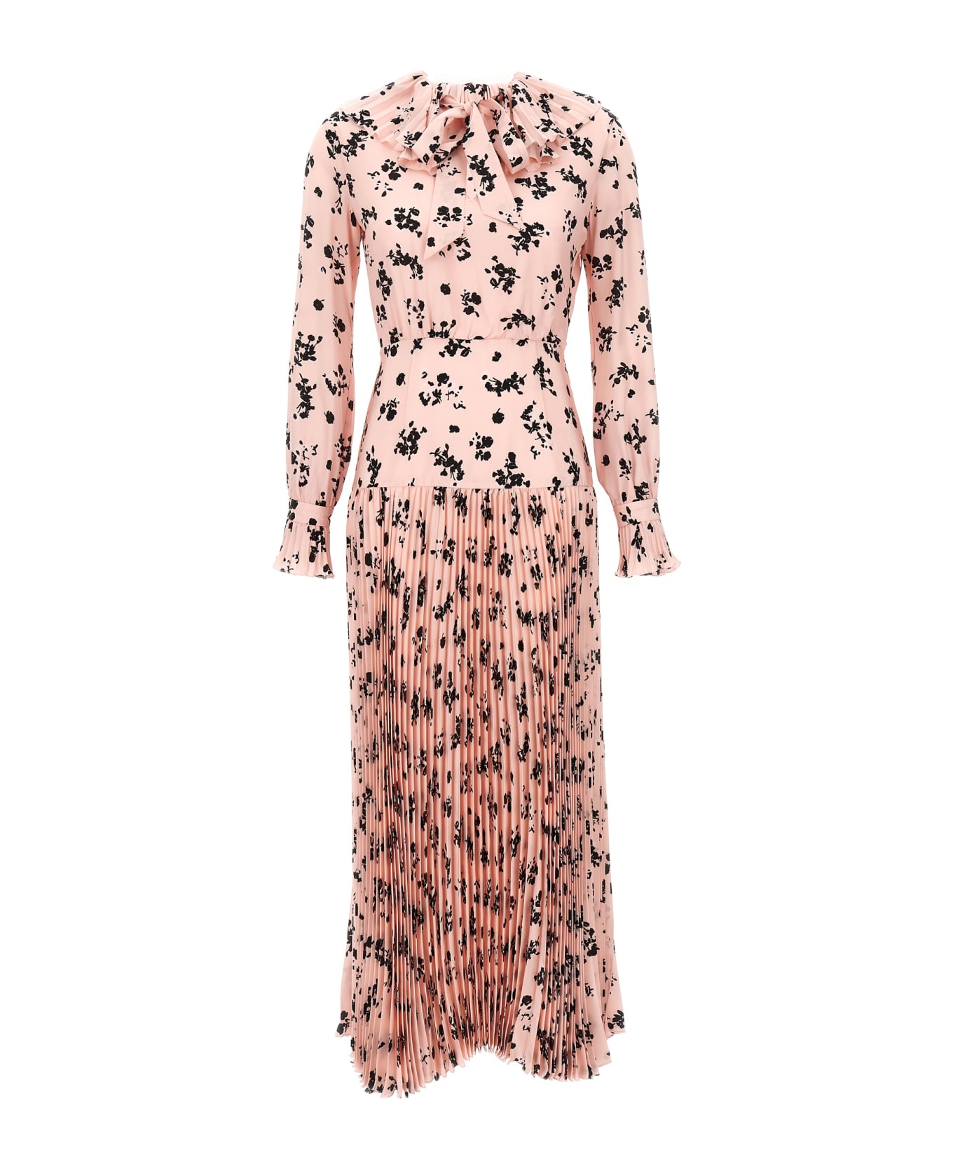 Alessandra Rich 'rose' Long Dress - Pink