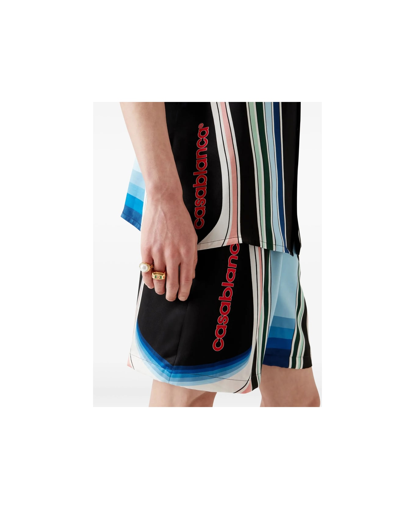 Casablanca Short - BLACK/BLUE