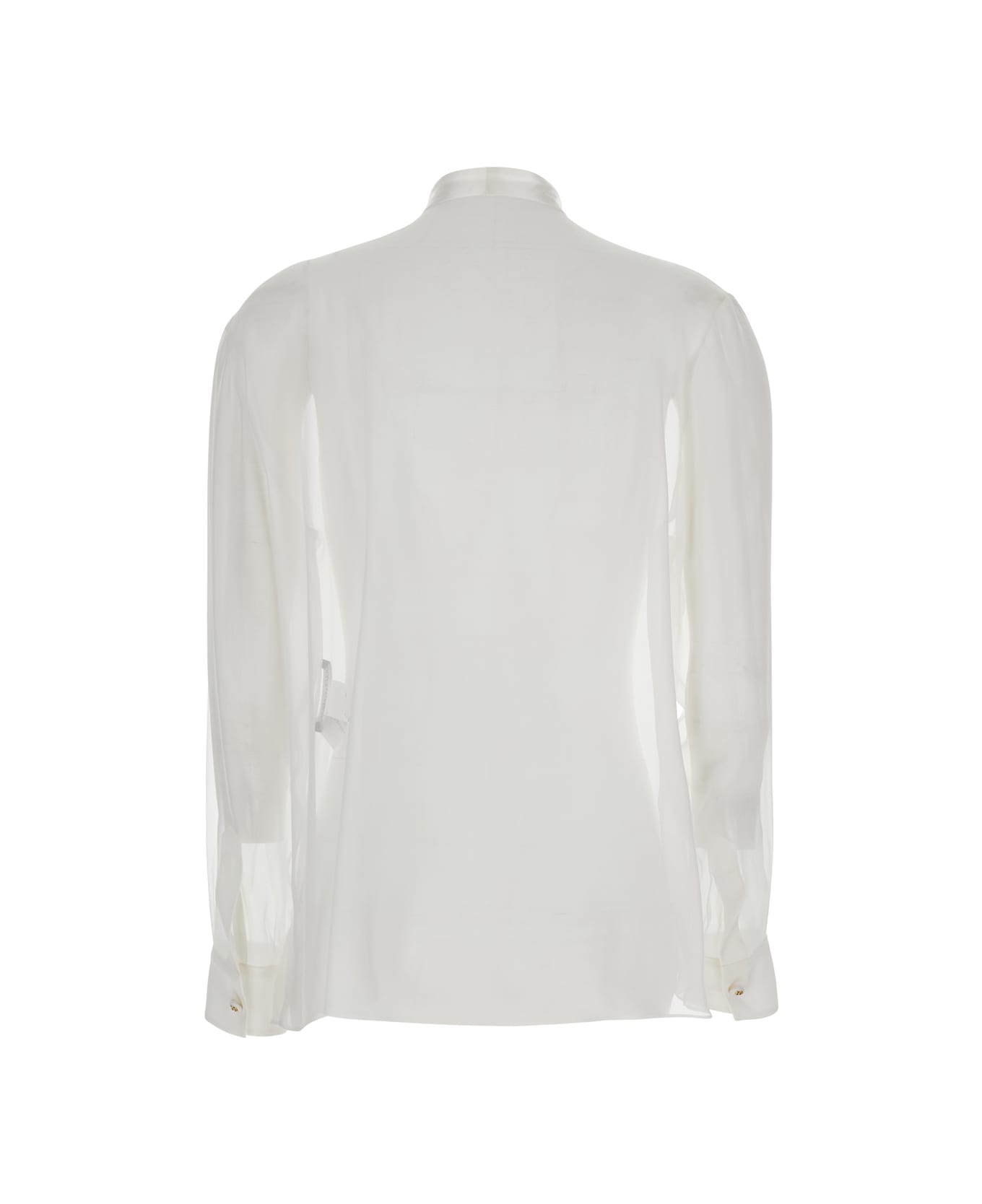 Dolce 
Gabbana Silk Chiffon Shirt - Bianco Ottico
