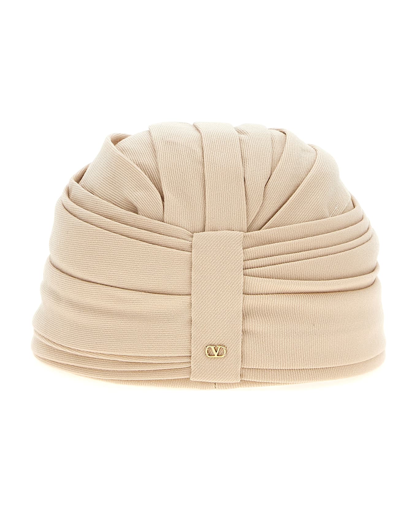 Valentino Garavani Wool Rigid Turban - Beige
