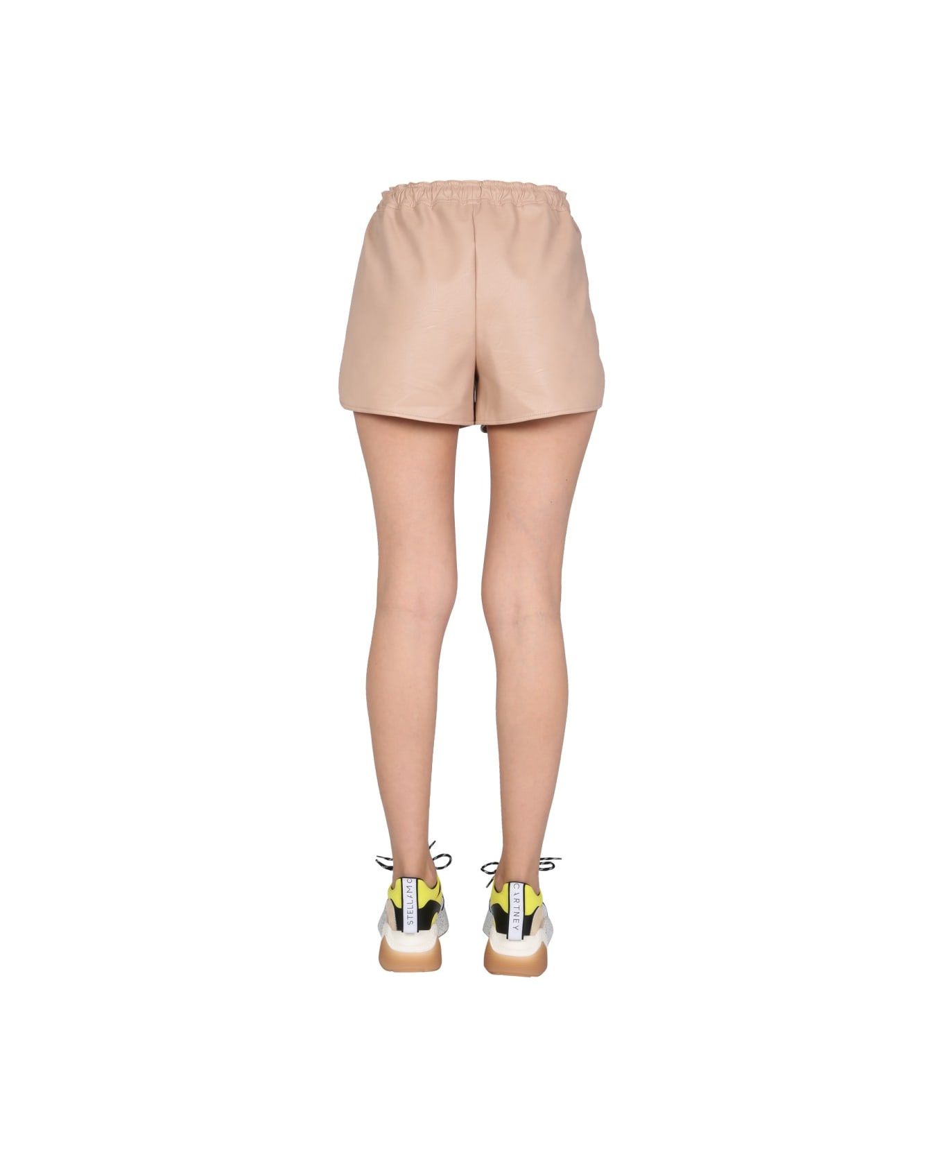 Stella McCartney Faux Leather Shorts - PINK